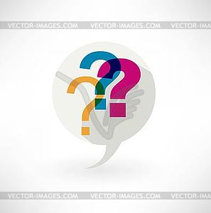 Question mark icon - vector image