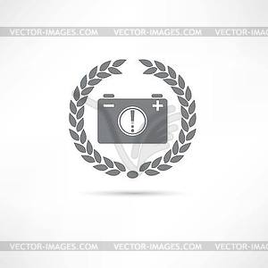 Battery icon - vector clip art