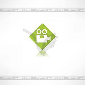 Camcorder icon - vector image