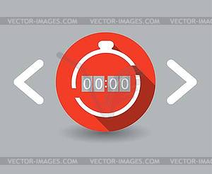 Clock icon - vector clip art