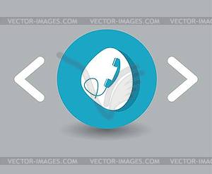 Handset icon - vector image