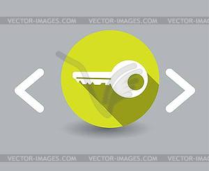 Key icon - vector image