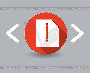 Pen icon - vector clip art