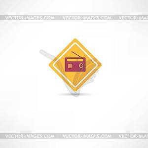 Radio icon - vector image