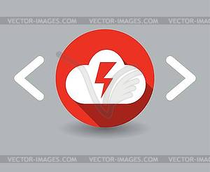 Storm icon - color vector clipart