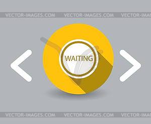 Waiting icon - vector clipart / vector image