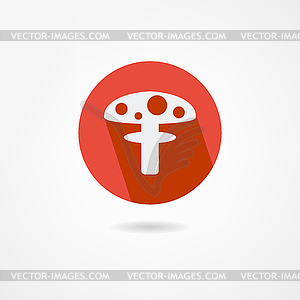 Mushroom icon - vector image