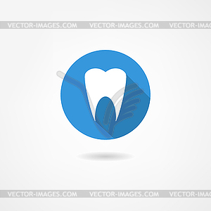 Tooth icon - vector clip art