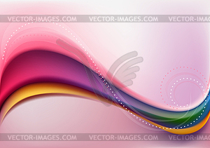 Abstract pink mesh background with red and yellow waves - vector clipart