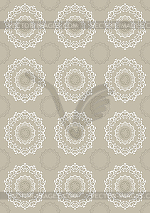  Light beige background with openwork circles - vector clipart