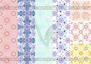 Опции оттенков бесшовные цветочный узор - векторное изображение EPS