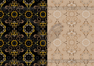 Variations delicate seamless pattern - vector image