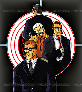 Bodyguards - vector image