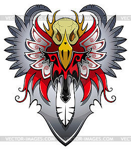 Heraldic bird - vector clipart