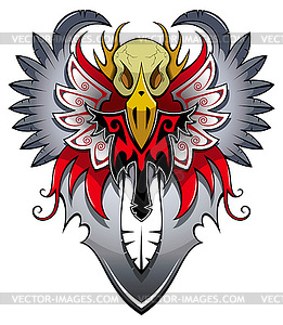 Heraldic bird - vector clipart