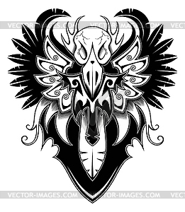 Heraldic bird - vector clip art