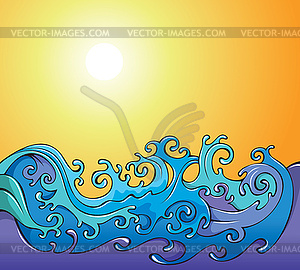 Sea waves - vector clipart