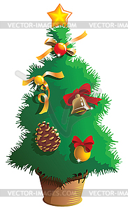 Small Christmas tree - vector EPS clipart