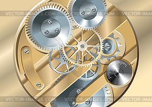 Clockworks gears - royalty-free vector image