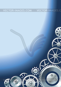 Background with gears - vector clip art