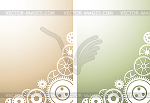 Backgrounds with gears - vector clipart