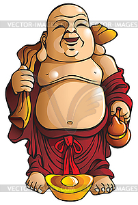 Laughing Buddha - vector EPS clipart