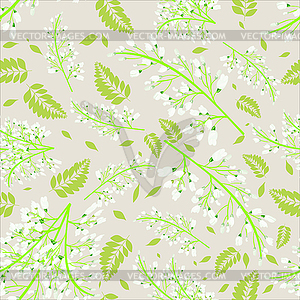  leaves - seamless pattern - vector image