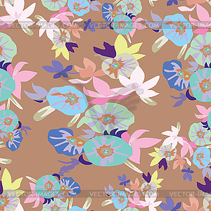 Floral - seamless pattern - vector image