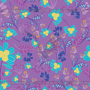 Floral - seamless pattern - vector image