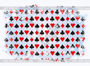 Christmas poker casino background, vector illustration - vector EPS clipart