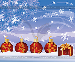 Christmas sale shop background, vector illustration  - vector clipart