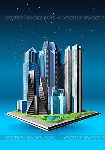 Group of buildings - stock vector clipart