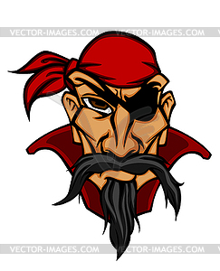 Danger pirate in bandana - vector clipart