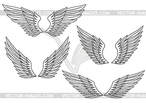 Heraldic wings - vector EPS clipart