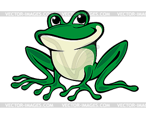 Green frog - vector clipart
