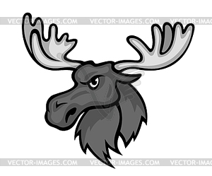 Wild moose - vector clipart