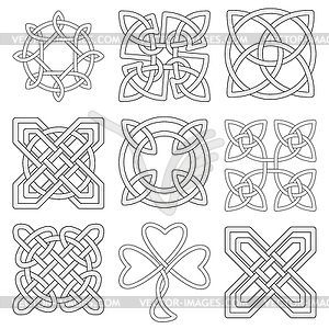 Collection of Celtic knots - vector clipart