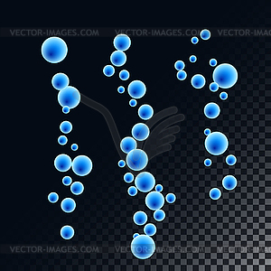 Shiny bubbles - vector clipart