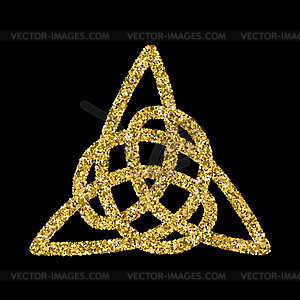 Золотой сверкающий логотип шаблон - изображение векторного клипарта