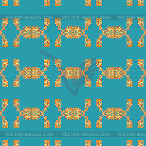 Seamless pattern with curls - vector clipart