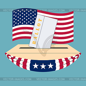 United States of America Election box - vector clipart