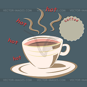 Cup of coffee - vector clip art