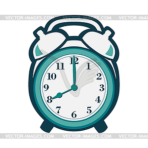 Alarm clock in flat style - vector clip art