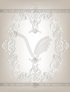 Frame in Art Nouveau style - vector image