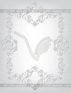 Frame in Art Nouveau style - vector clipart / vector image