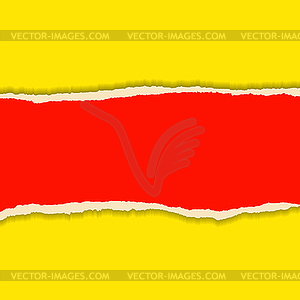 Torn paper set. Background for your business - vector clipart