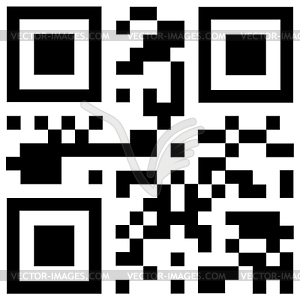 Qr code says HOT DEALS - vector clipart