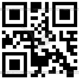 Qr code says BONUS - vector image