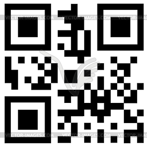 Qr code says NEW - vector image