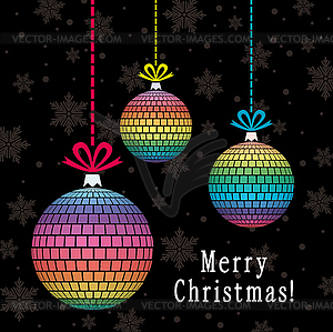 Background with stylized colorful balls - vector clipart